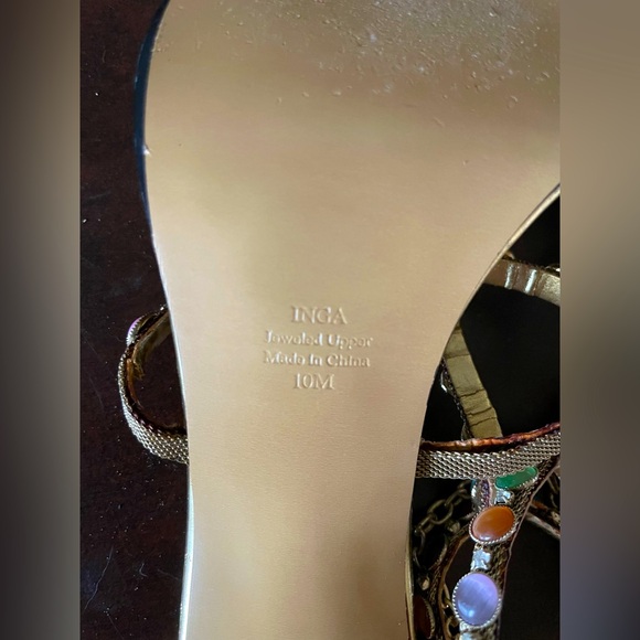 J.Renee jeweled heeled sandals, size 10M - Picture 5 of 5